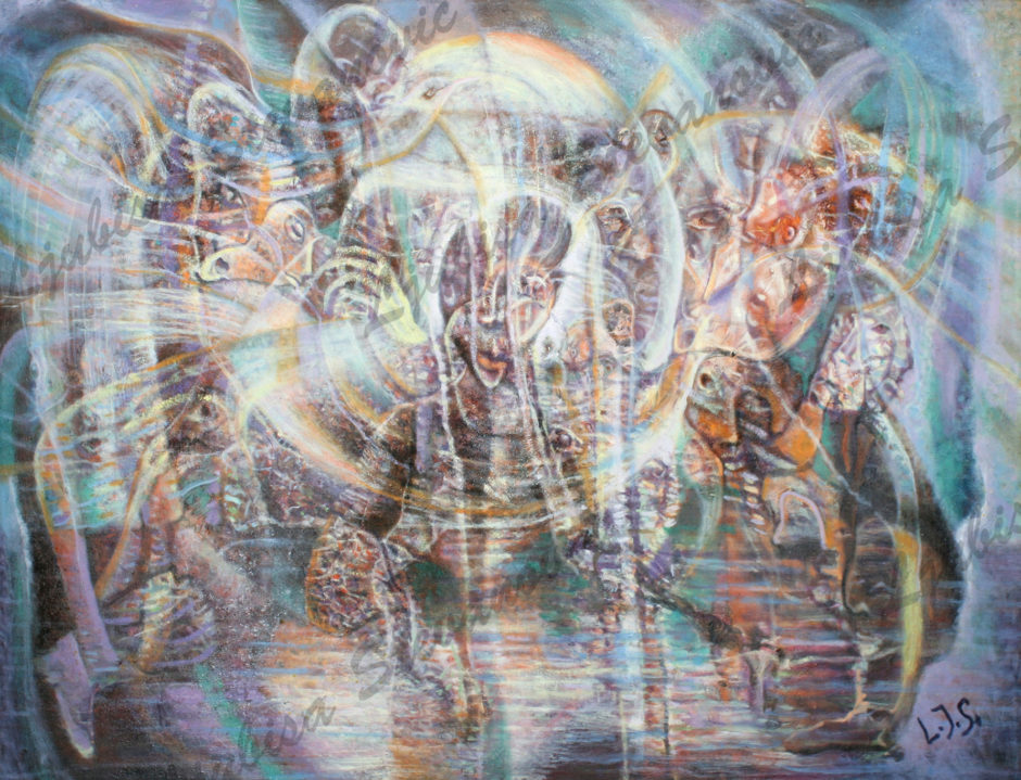 Spring in Cerebellum - Dimensions: 51.2 x 39.2 inches ● Zaječar, Serbia ● March 19, 2014